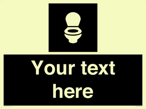 Custom information: black panel wc toilet